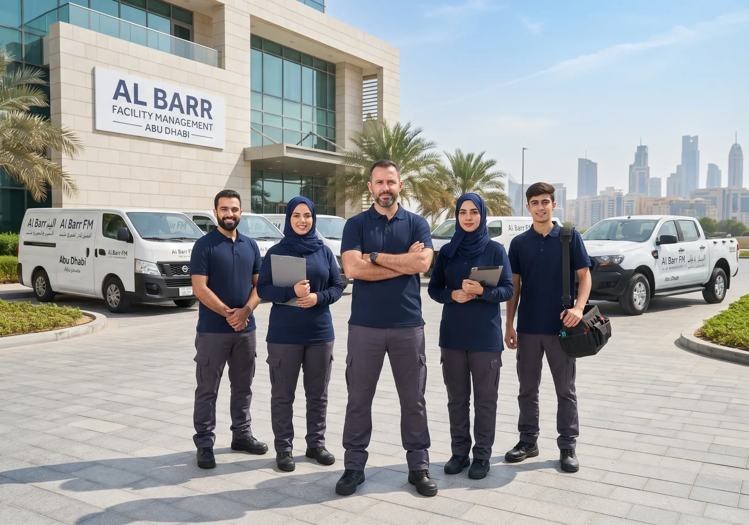 Al Barr Facilities Management commercial property operations and building management in Abu Dhabi