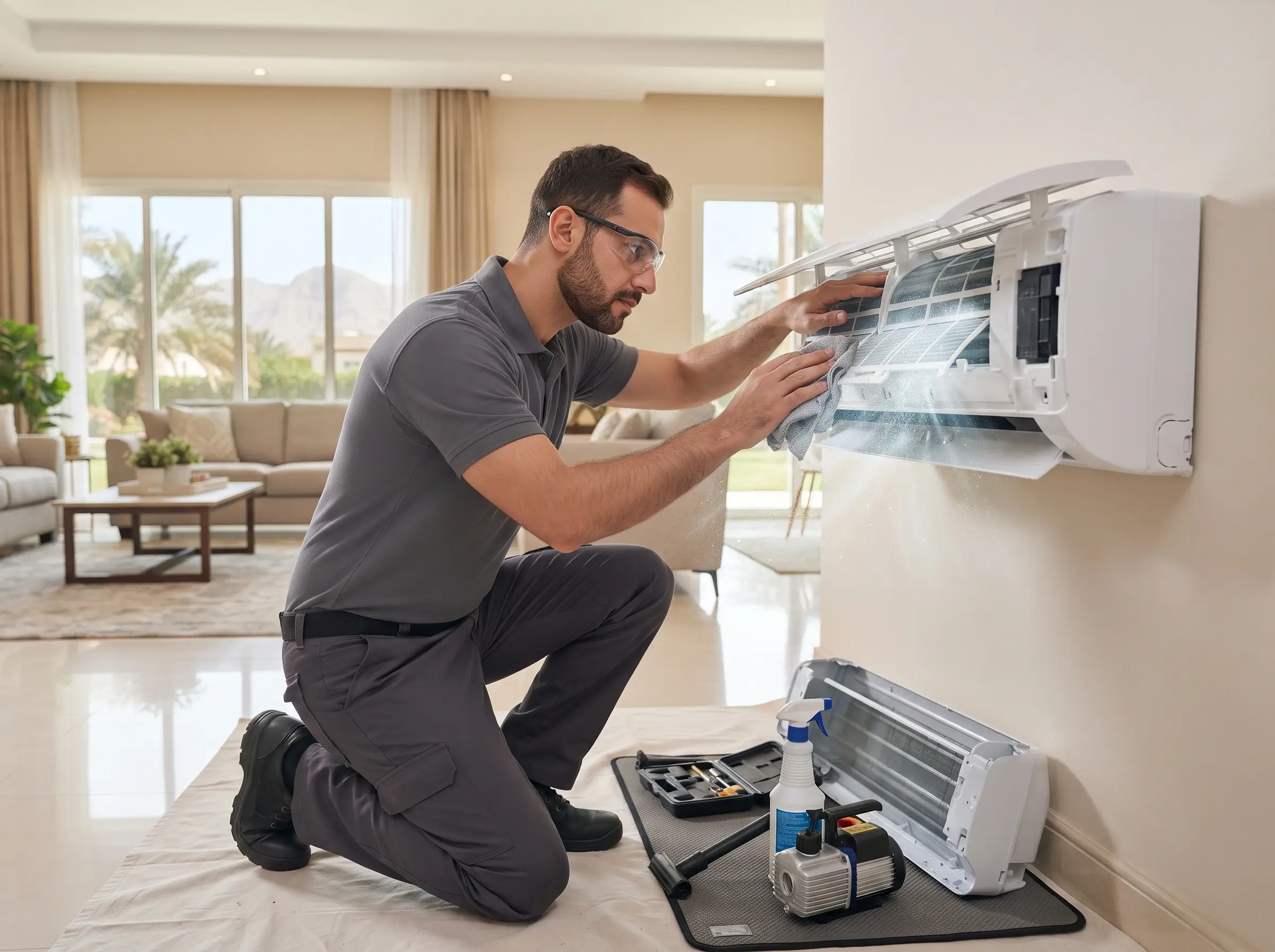 Al Barr Ac Cleaning ICAD service delivery in UAE