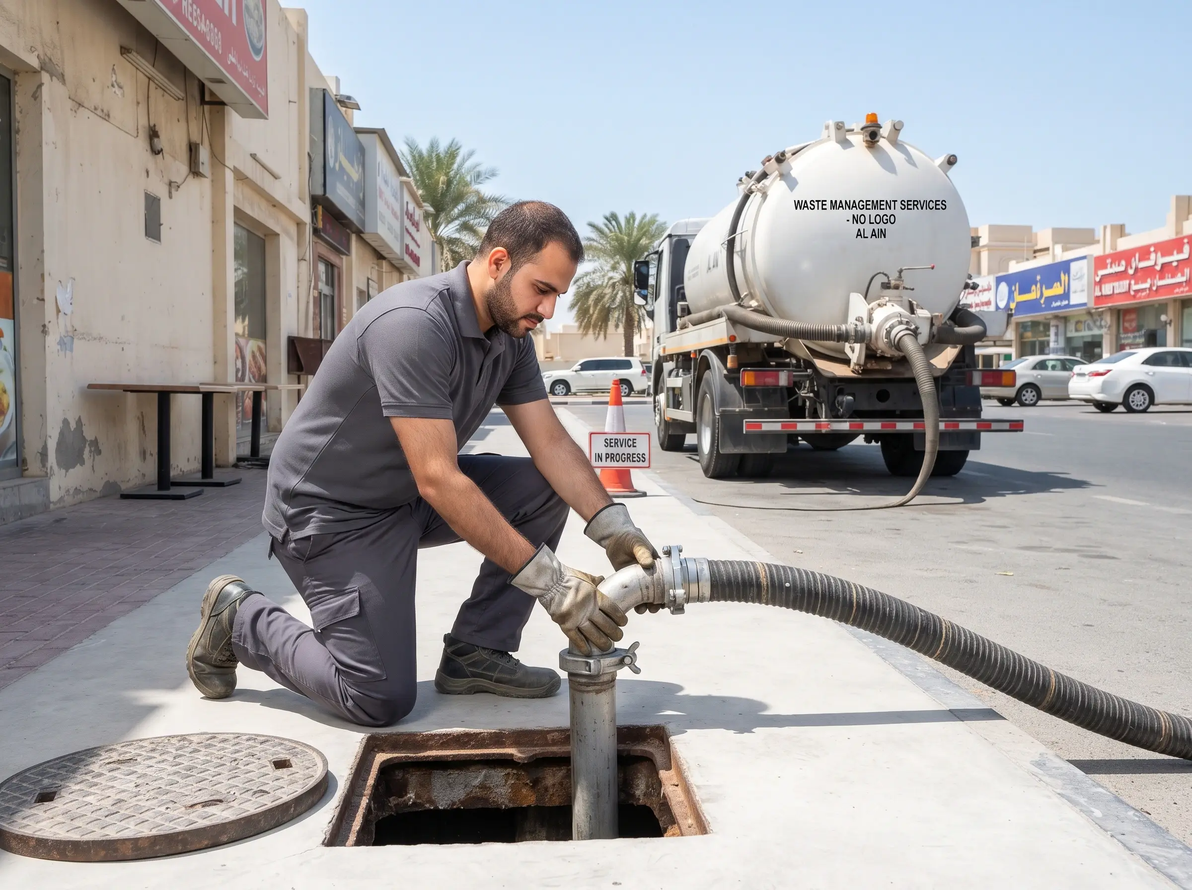 Al Barr Grease Trap Cleaning Ruwais service delivery in UAE