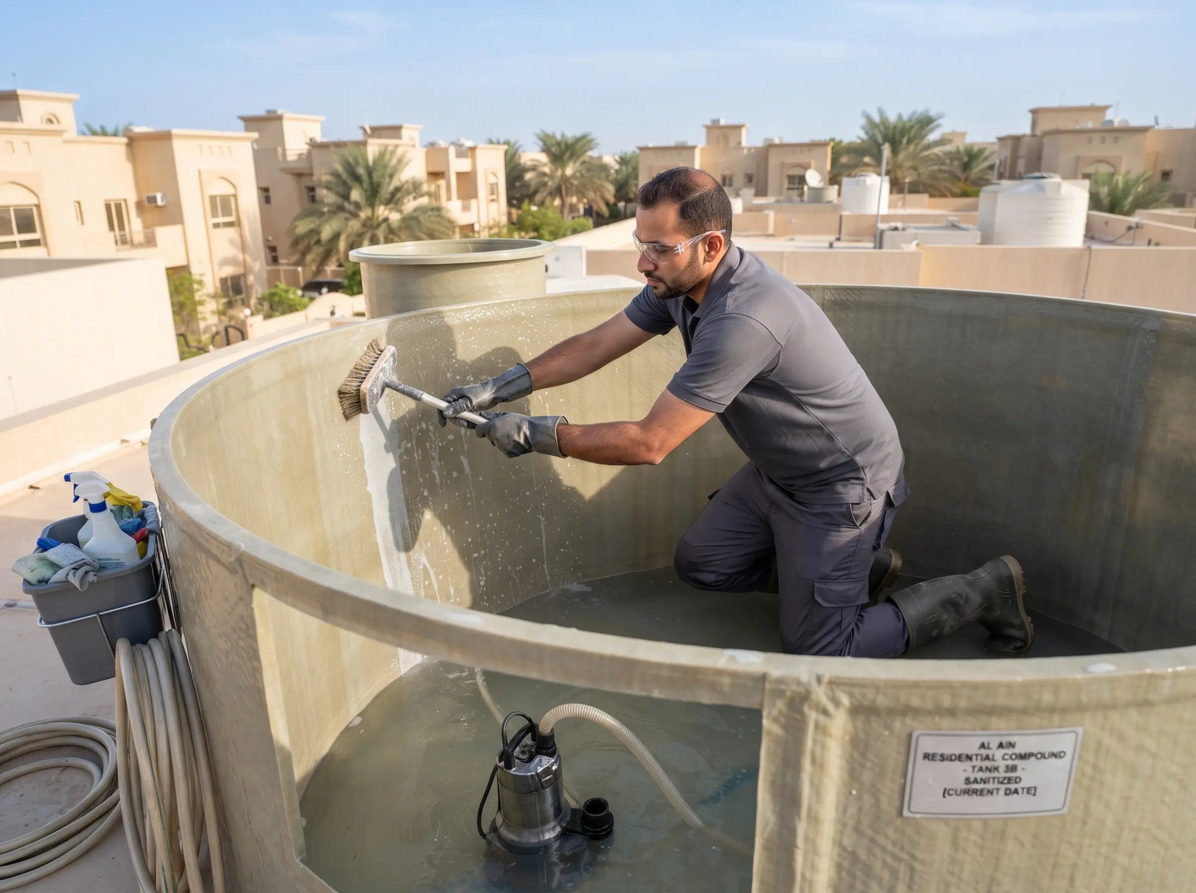 Al Barr Water Tank Cleaning Al Mafraq service delivery in UAE